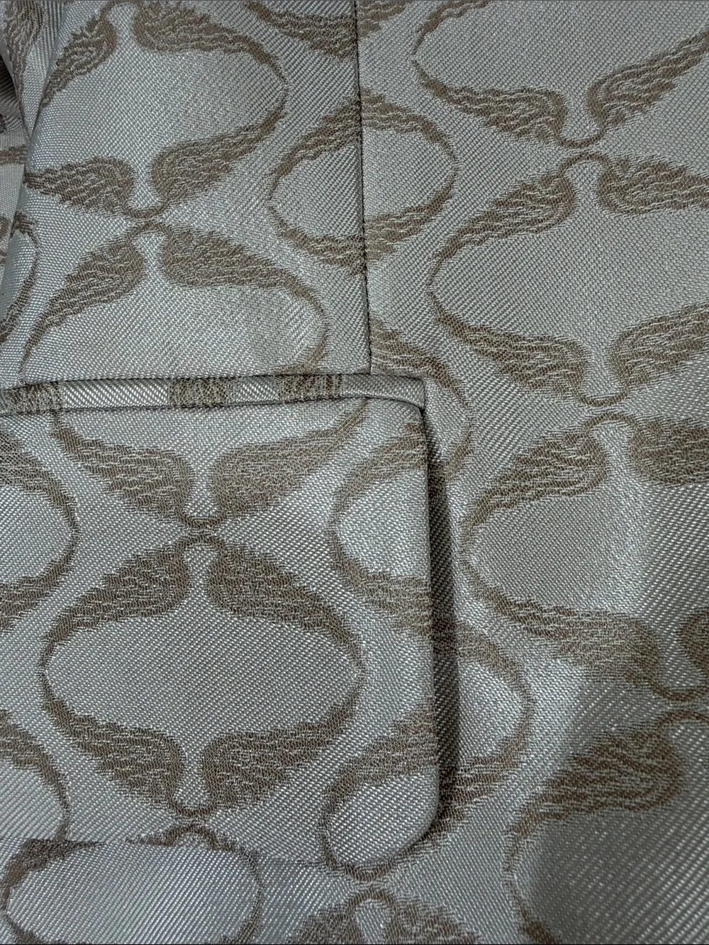 Zadig & Voltaire Vicka Jacquard Wings Blazer Cream Gold Flop Packets US 8-10 - Picture 13 of 16